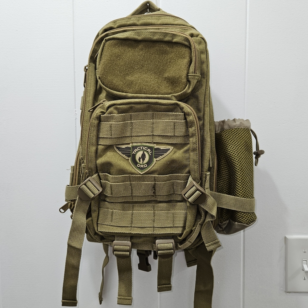 Olive Green Tactical Dad Diaper Bag